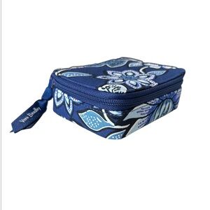 Vera Bradley Navy Floral Travel Case EUC
